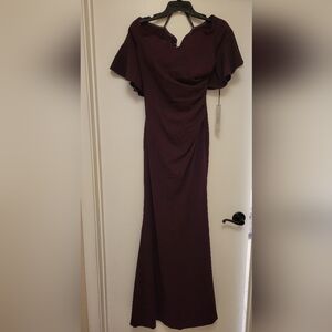 Calvin Klein Deep Purple/Aubergine Evening Gown